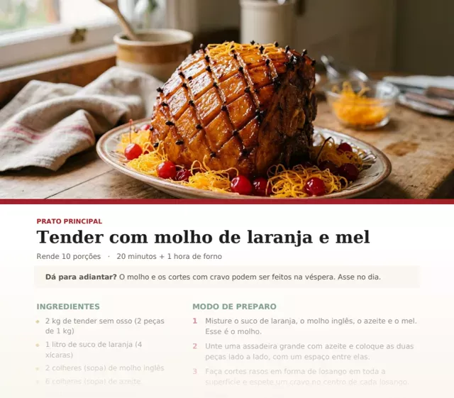 Página de receita do guia